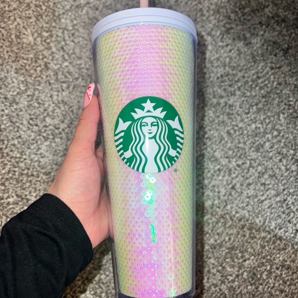 Sequin Starbucks tumbler